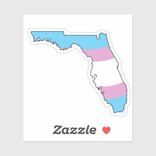 Sticker Floride Trans Pride (Feuille)