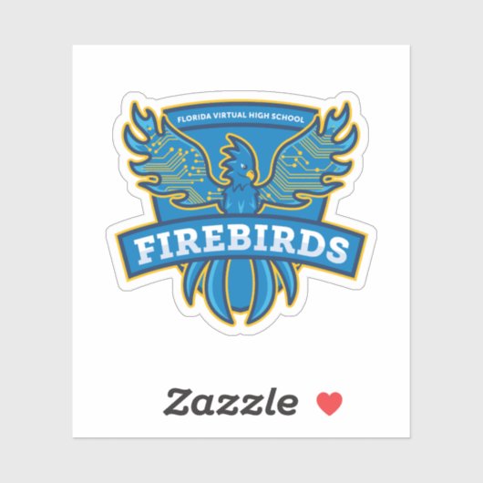 Sticker Floride Virtual High School Firebirds (Feuille)