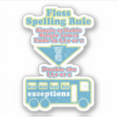 Sticker Floss Rule Phonics Apprentissage Anglais (Devant)
