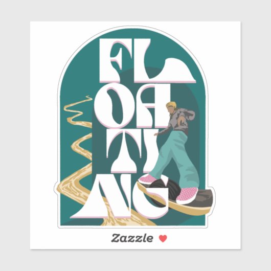 Sticker flottant (Feuille)