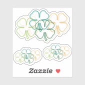 Sticker Flou shamrock (Feuille)