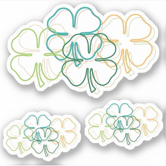 Sticker Flou shamrock (Devant)
