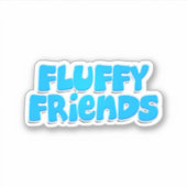 Sticker Fluffy Friends (Devant)