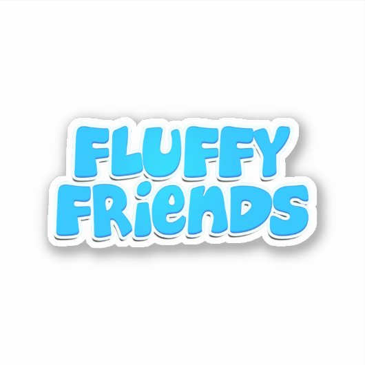 Sticker Fluffy Friends (Devant)