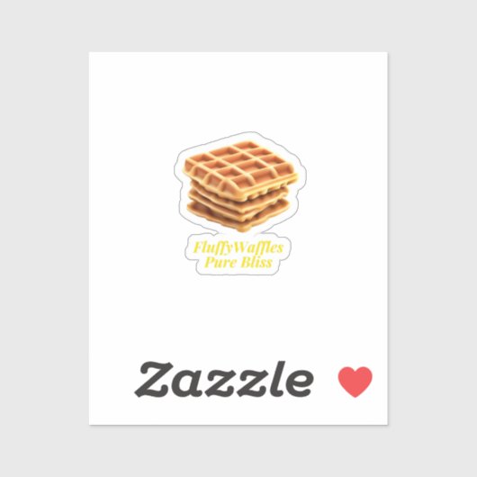 Sticker Fluffy Waffles (Feuille)