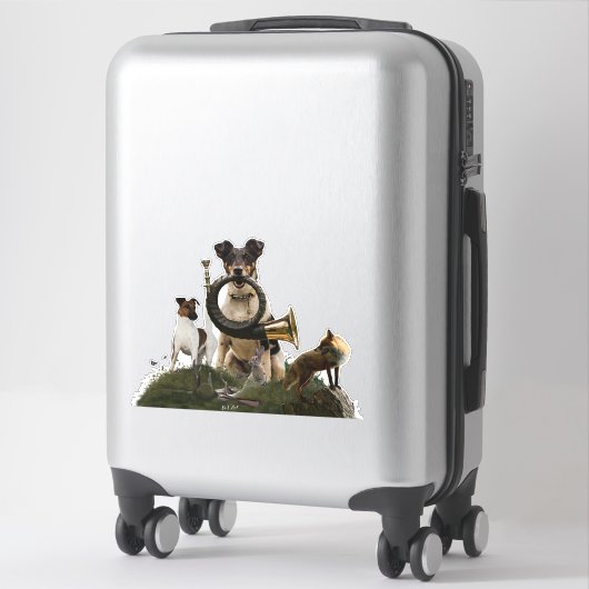 Sticker Fluide Fox Terrier (Sur valise)