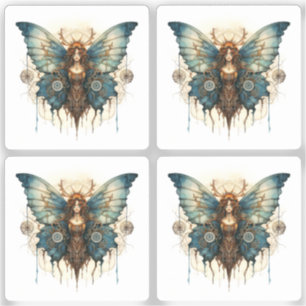 Sticker Fluttergear Nymph Steampunk Metal Gear papillon