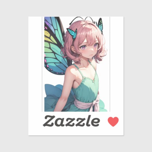 Sticker Flutterling enchanté (Feuille)