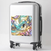 Sticker Flux d'or volant (Sur valise)
