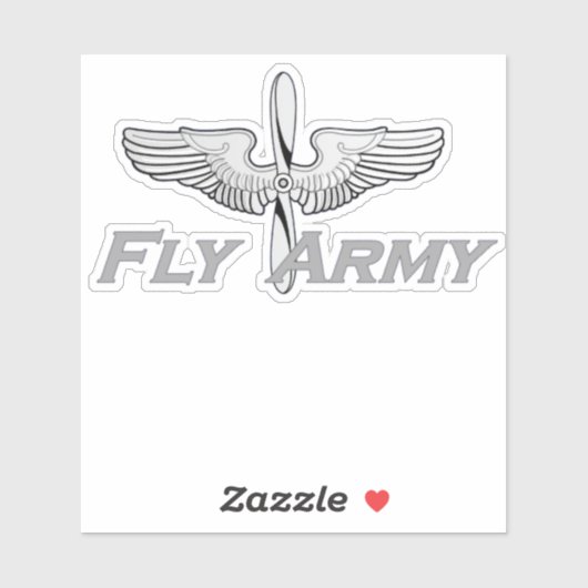 Sticker Fly Army Grey (Feuille)