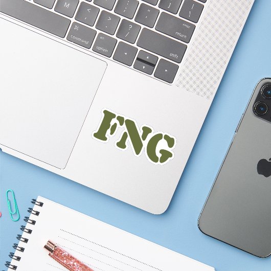 STICKER FNG (Ordinateur portable avec iPhone)