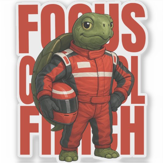 Sticker Focus. Control. Finish (Devant)