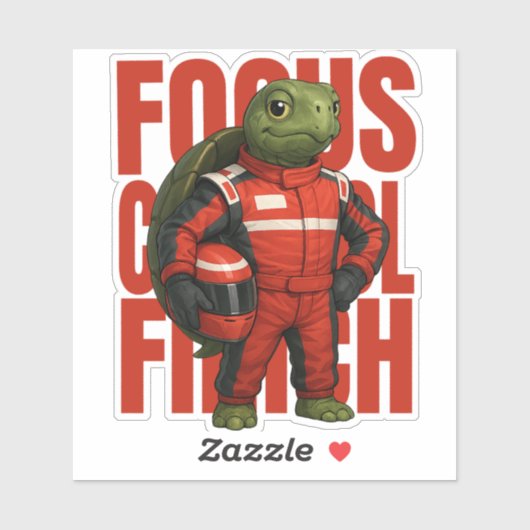 Sticker Focus. Control. Finish (Feuille)