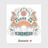 Sticker Focus sur la gentillesse graphique Super (Feuille)