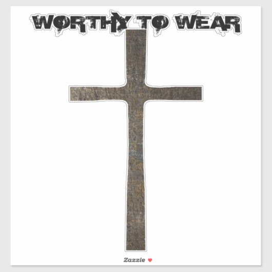 Sticker Foi Croix Armure - À Porter (Feuille)