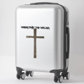 Sticker Foi Croix Armure - À Porter (Sur valise)