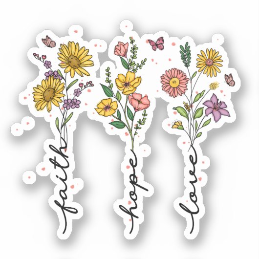 Sticker Foi-Espoir-Amour (Recto)