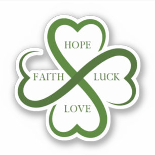 Sticker Foi, Espoir, Chance, Amour