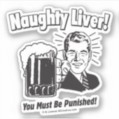 Sticker Foie Coquin : Vous Devez Être Puni (Devant)