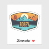 Sticker Foley, Alabama (Feuille)