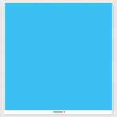 Sticker Fond uni bleu cyan (Feuille)