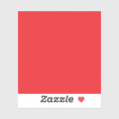 Sticker Fond uni rouge solide (Feuille)
