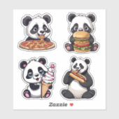 Sticker Foodies fourrure Set étanche (Feuille)