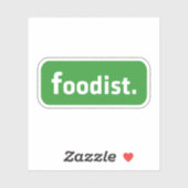 Sticker Foodiste. (Feuille)
