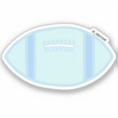Sticker Football bleu clair Pastel (Recto)
