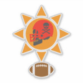 Sticker Football crâne (Devant)
