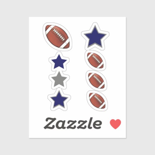 Sticker Football-Dallas set (Feuille)