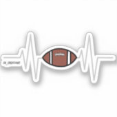 Sticker Football Heartbeat (Recto)