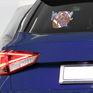 Sticker Football Maman Vie Vinyl Voiture Fenêtre