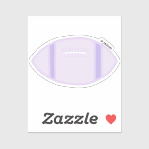 Sticker Football pastel violet