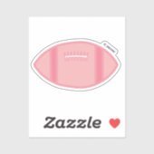 Sticker Football Rouge Pastel (Feuille)