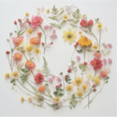 Sticker Forage de fleurs sauvages (Devant)