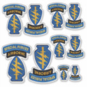 Sticker Forces spéciales de l'Armée SFGA SFG Green Berets (Devant)