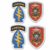 Sticker Forces spéciales MACVSOG SOG Béets verts Contour (Devant)