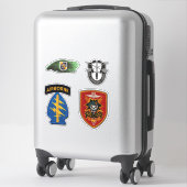 Sticker Forces spéciales MACVSOG SOG Béets verts Contour (Sur valise)