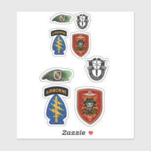Sticker Forces spéciales MACVSOG SOG Béets verts Contour