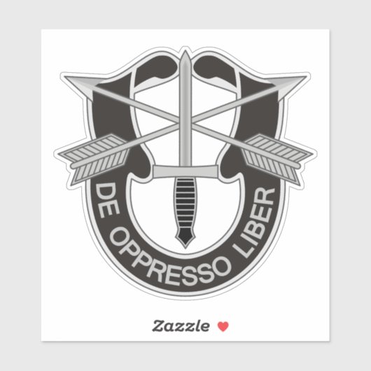 Sticker Forces spéciales SF De Oppresso Liber (Feuille)