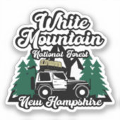Sticker Forêt nationale de White Mountain (Recto)