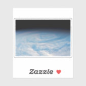 Sticker Formation De Nuages Circulaires Sur L'Océan Pacifi (Feuille)