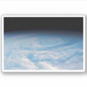 Sticker Formation De Nuages Circulaires Sur L'Océan Pacifi (Devant)