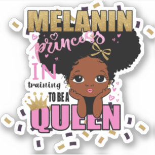 Sticker Formation de princesse à la mélanine pour être la 