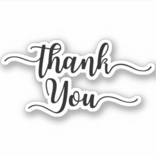 Sticker Forme chique de Merci d'affaires