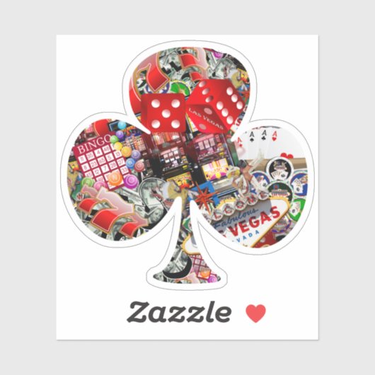 Sticker Forme de carte de jeu Club - Les joueurs ravissent (Feuille)