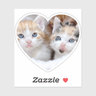 Sticker Forme de coeur photo de la famille