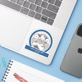 Sticker Forme de contact promotionnel Handyman (Ordinateur portable avec iPhone)