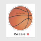 Sticker Forme du thème de basket-ball (Feuille)